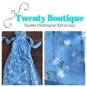 Gorgeous Floral Halter Maxi Dress Easter 🐣